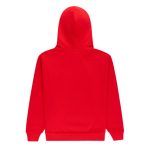 Sp5der Red Studded Web Zip Hoodie